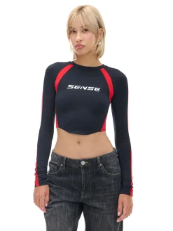 Koszulka longsleeve z racingowym nadrukiem