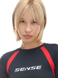 Koszulka longsleeve z racingowym nadrukiem