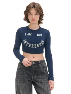 Koszulka longsleeve z uśmiechniętym nadrukiem