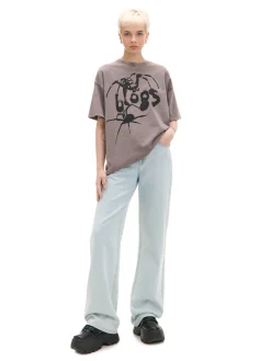 Koszulka oversize z nadrukiem