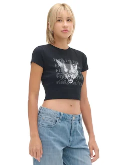 Koszulka z nadrukiem kota