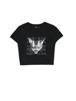 Koszulka z nadrukiem kota