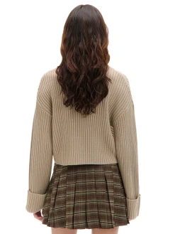 Kraciasta spódnica mini w stylu retro