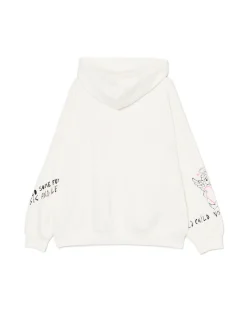 Kremowa bluza oversize z nadrukiem UNISEX