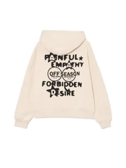 Kremowa bluza ze sloganem