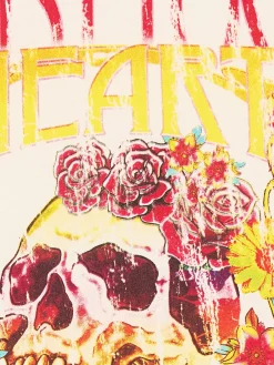 Kremowa koszulka z kolorowym nadrukiem UNISEX