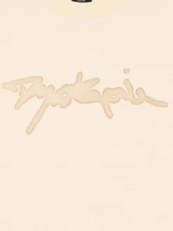 Kremowa koszulka z napisem