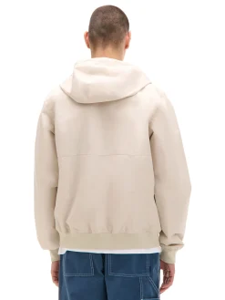 Kremowa kurtka z kapturem