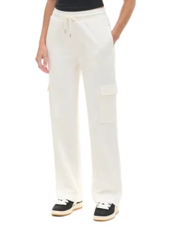 Kremowe spodnie dresowe