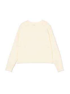 Kremowy sweter z kokardkami