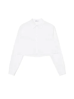 Krótka biała koszula