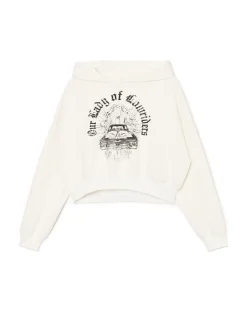 Krótka bluza ze spranym nadrukiem