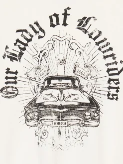 Krótka bluza ze spranym nadrukiem