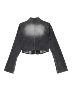 Krótka jeansowa kurtka