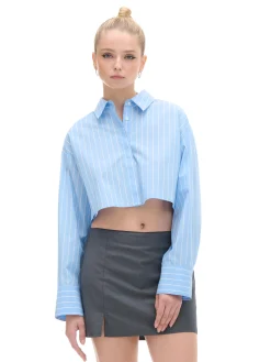 Krótka koszula w paski