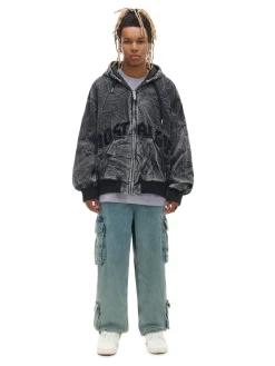 Kurtka bomber typu hoodie