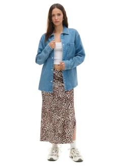 Kurtka jeansowa z efektem sprania