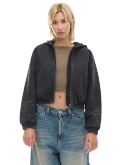 Kurtka jeansowa z efektem sprania