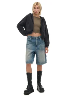 Kurtka jeansowa z efektem sprania