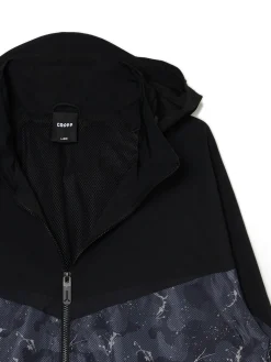 Kurtka z chowanym kapturem i nadrukiem