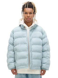 Miętowa kurtka pufferka