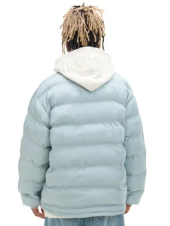 Miętowa kurtka pufferka