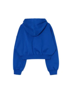 Niebieska bluza crop
