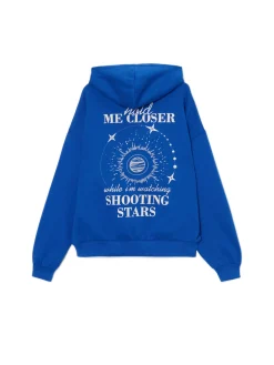 Niebieska bluza z astralnym nadrukiem