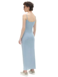 Niebieska sukienka maxi