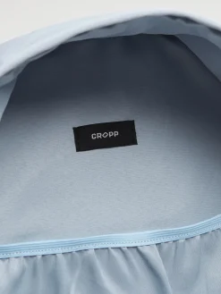 Niebieski plecak z haftem