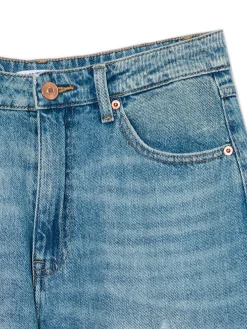 Niebieskie jeansy baggy