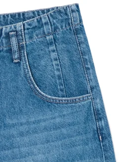 Niebieskie jeansy baggy