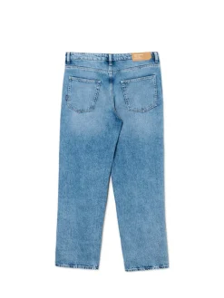 Niebieskie jeansy baggy