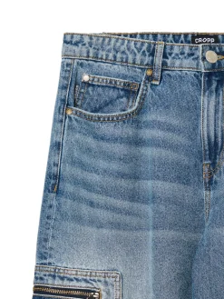 Niebieskie jeansy baggy balloon