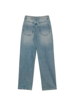 Niebieskie jeansy straight PETITE