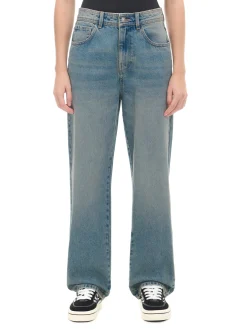 Niebieskie jeansy straight PETITE