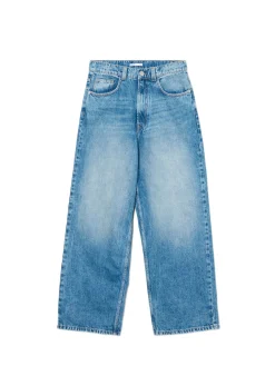 Niebieskie jeansy super baggy