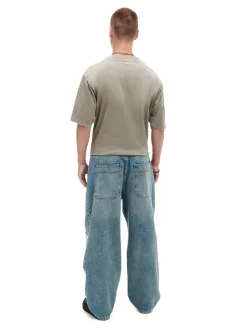 Niebieskie jeansy super baggy