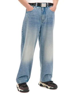 Niebieskie jeansy super baggy