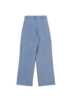 Niebieskie spodnie wide leg