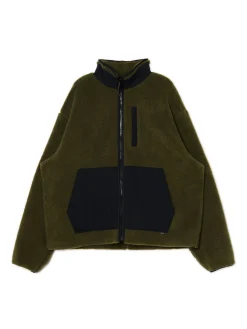 Oliwkowa bluza sherpa