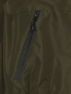 Oliwkowa kurtka z kapturem