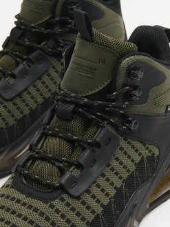 Oliwkowe sneakersy za kostkę