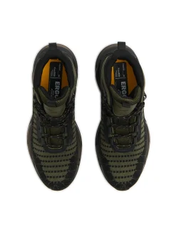 Oliwkowe sneakersy za kostkę