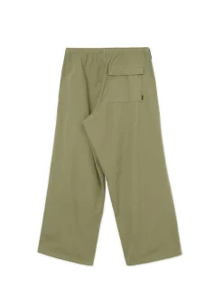Oliwkowe spodnie parachute