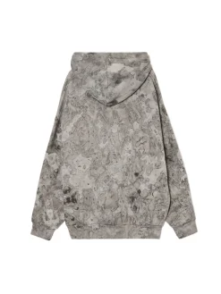 Oversizowa bluza z kapturem i nadrukiem