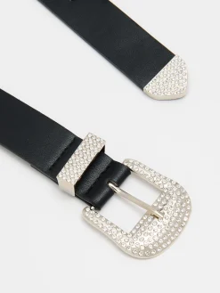 Pasek z klamrą w cyrkonie