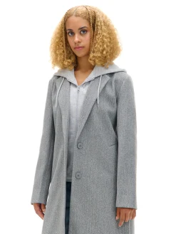 Płaszcz z odpinaną wstawką z kapturem