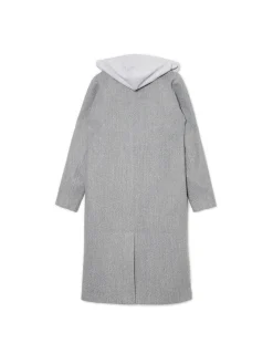 Płaszcz z odpinaną wstawką z kapturem
