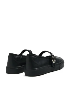 Półbuty Mary Jane z ozdobną klamrą